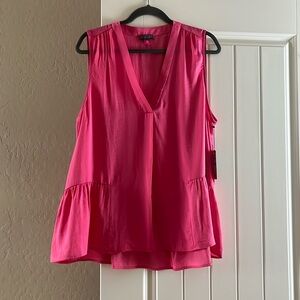 Vince Camuto Pink Peplum Blouse